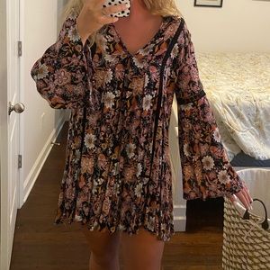 altard state long blouse/ dress floral print